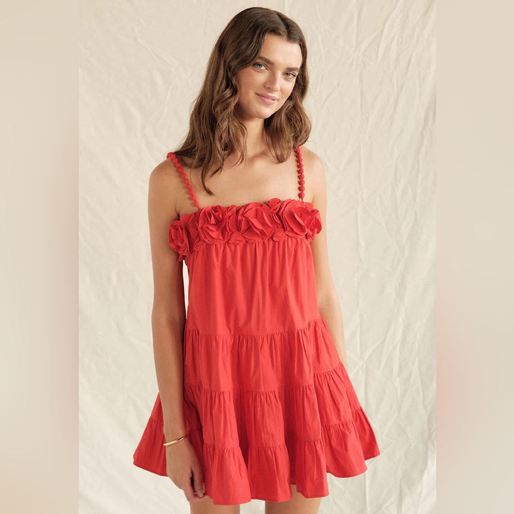 Saylor Mini Red Dress - Carie Dress